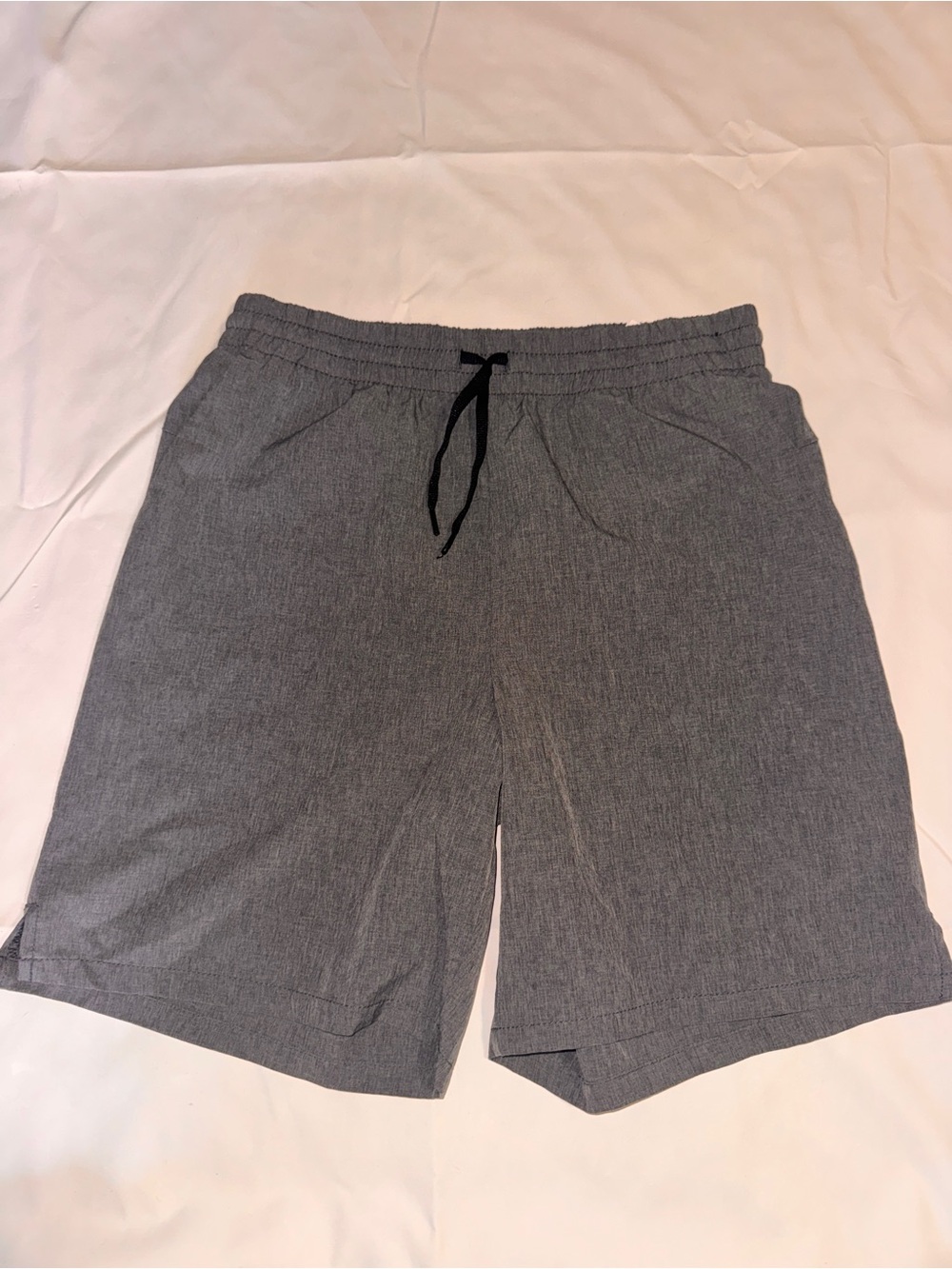 Old Navy Boys Gray Elastic Waist Pull-On Shorts with Drawstring